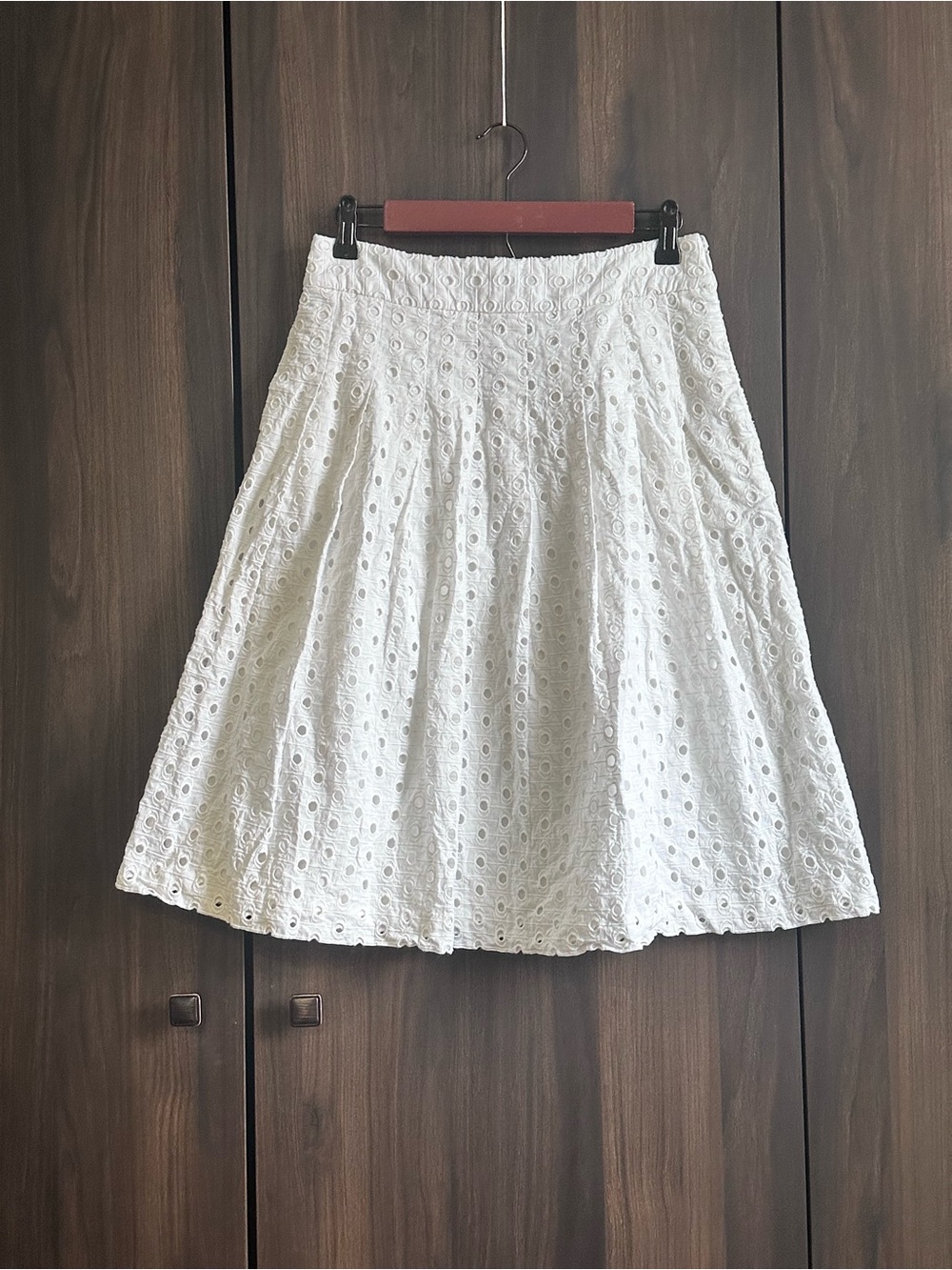 NWOT Talbots  Eyelet A-Line Skirt - Women's Classic Cotton Summer Skirt